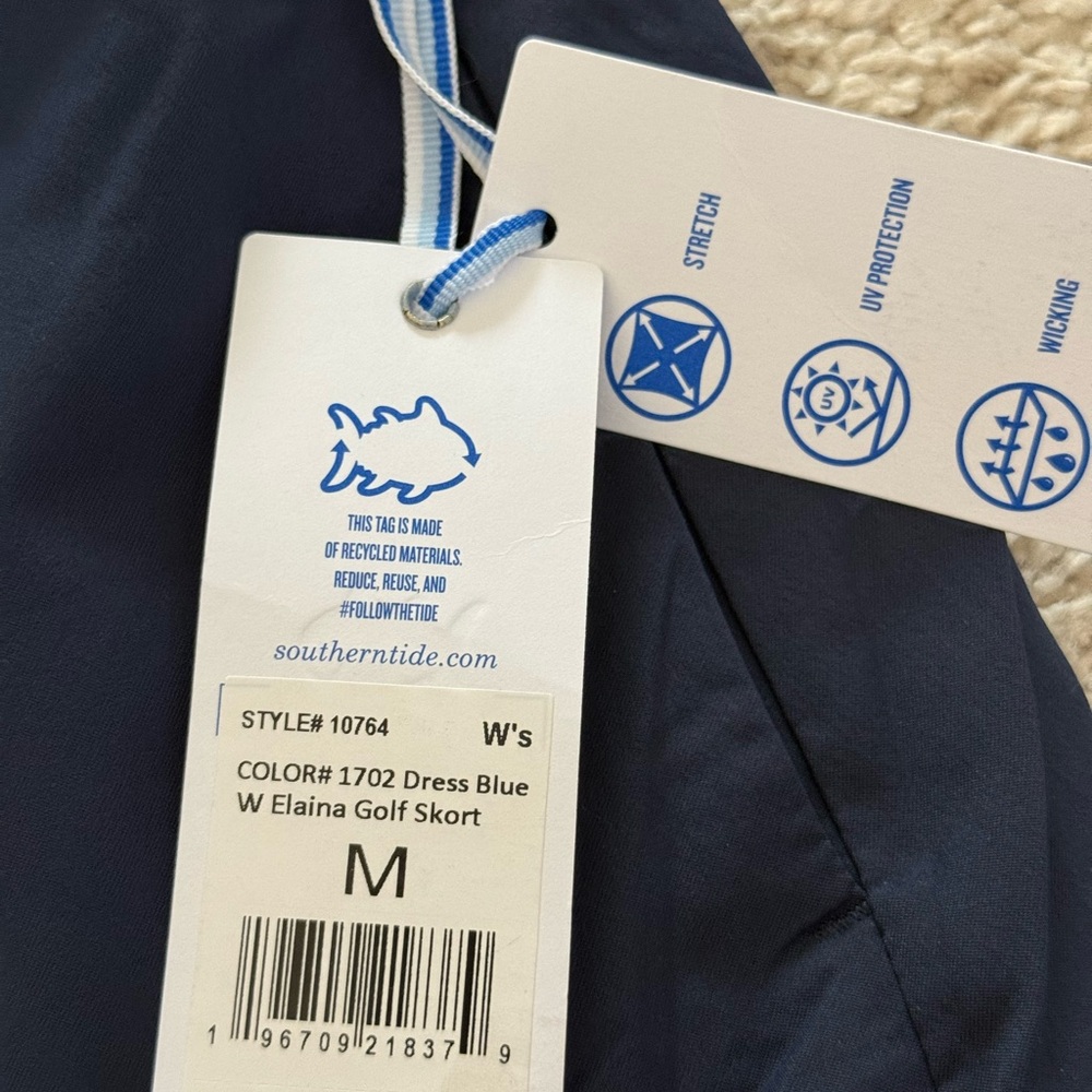 Southern Tide Dark Blue Skirt with White Accents - Picture 3 of 7